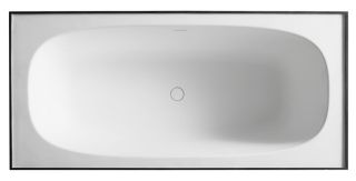 Ванна из искусственного камня ABBER Blitz AS9501WL 180x85см чёрный мрамор